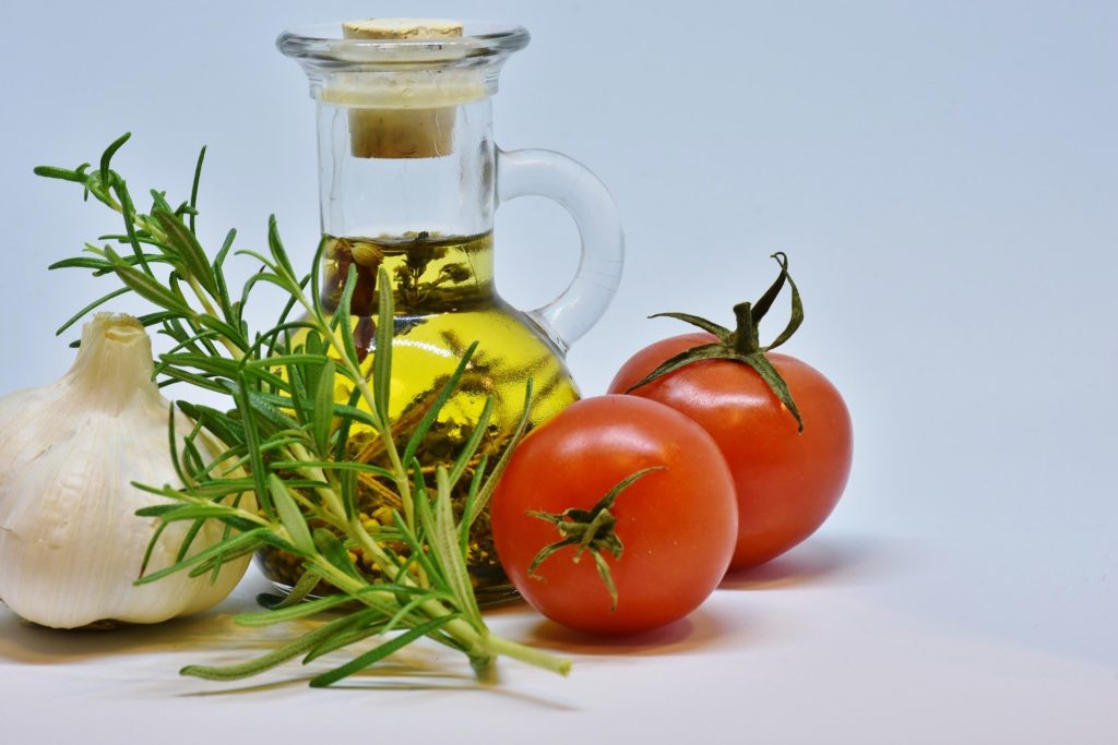 huile d'olive, huiles végétales, tomate, ail, romarin
